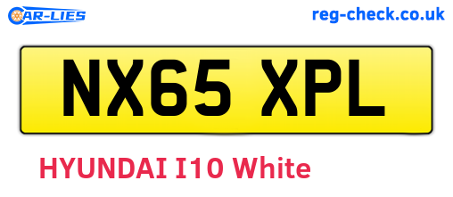 NX65XPL are the vehicle registration plates.