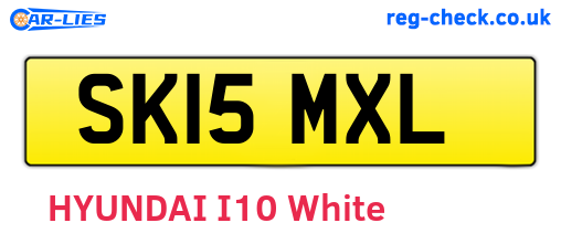 SK15MXL are the vehicle registration plates.