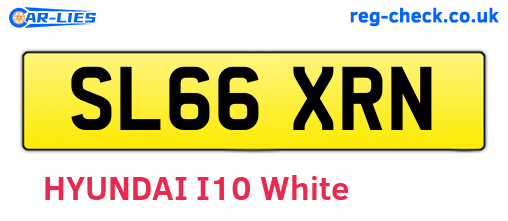 SL66XRN are the vehicle registration plates.