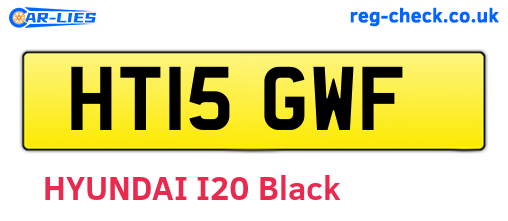 HT15GWF are the vehicle registration plates.