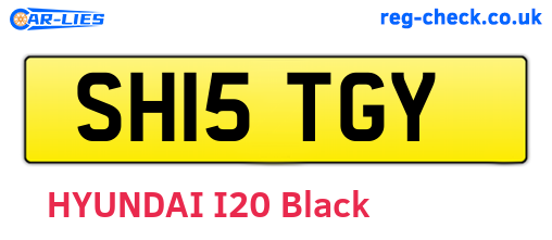 SH15TGY are the vehicle registration plates.