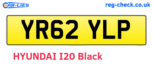 YR62YLP are the vehicle registration plates.