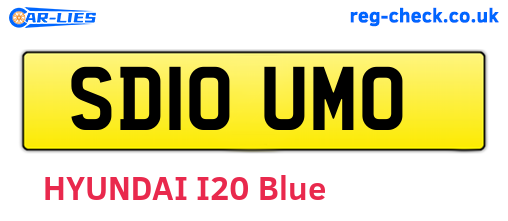 SD10UMO are the vehicle registration plates.