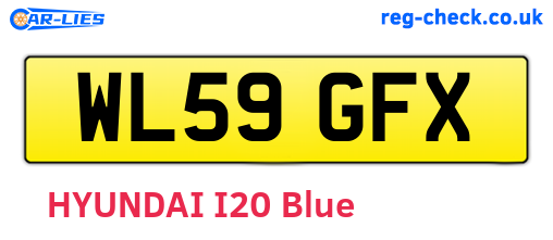 WL59GFX are the vehicle registration plates.