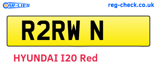 R2RWN are the vehicle registration plates.