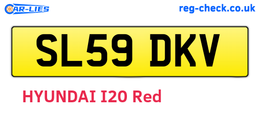 SL59DKV are the vehicle registration plates.