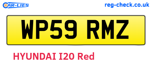 WP59RMZ are the vehicle registration plates.