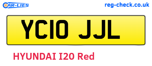 YC10JJL are the vehicle registration plates.