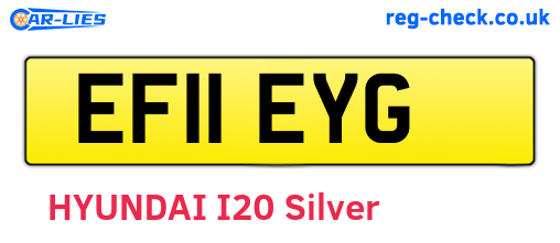 EF11EYG are the vehicle registration plates.
