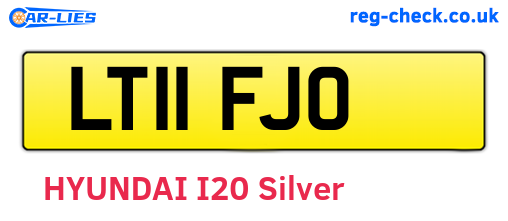 LT11FJO are the vehicle registration plates.