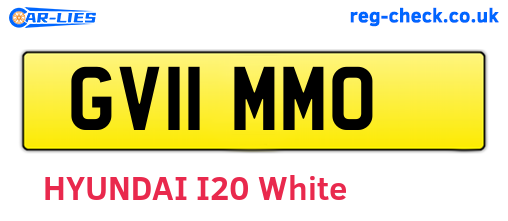 GV11MMO are the vehicle registration plates.