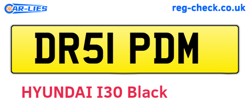 DR51PDM are the vehicle registration plates.