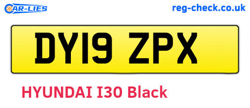 DY19ZPX are the vehicle registration plates.