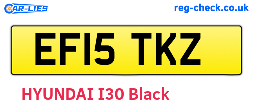 EF15TKZ are the vehicle registration plates.