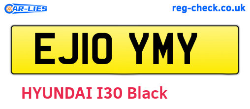 EJ10YMY are the vehicle registration plates.