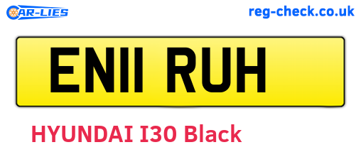 EN11RUH are the vehicle registration plates.