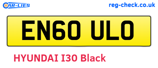 EN60ULO are the vehicle registration plates.