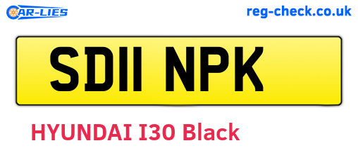 SD11NPK are the vehicle registration plates.