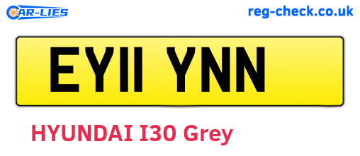 EY11YNN are the vehicle registration plates.