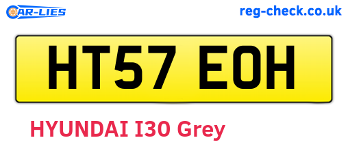 HT57EOH are the vehicle registration plates.