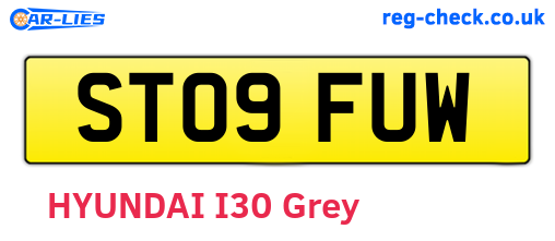 ST09FUW are the vehicle registration plates.