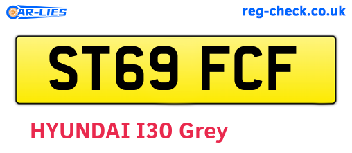 ST69FCF are the vehicle registration plates.