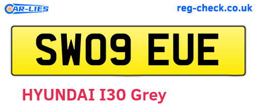 SW09EUE are the vehicle registration plates.