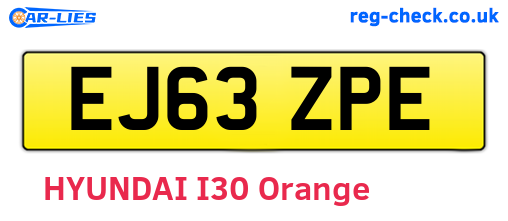 EJ63ZPE are the vehicle registration plates.