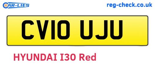 CV10UJU are the vehicle registration plates.