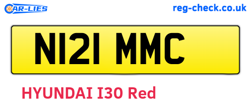 N121MMC are the vehicle registration plates.