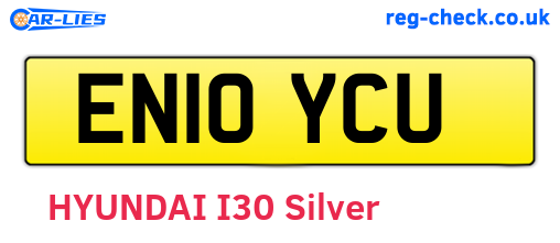 EN10YCU are the vehicle registration plates.