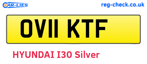 OV11KTF are the vehicle registration plates.