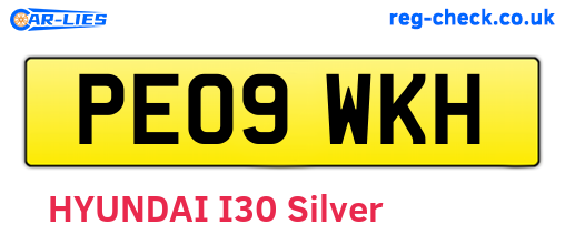 PE09WKH are the vehicle registration plates.