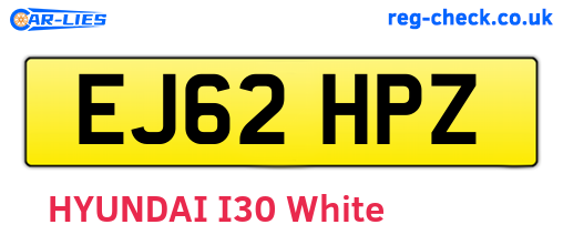 EJ62HPZ are the vehicle registration plates.