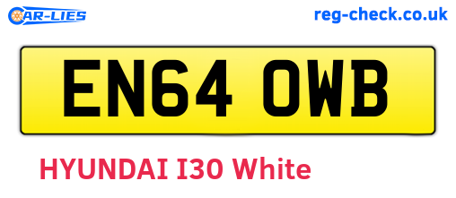 EN64OWB are the vehicle registration plates.