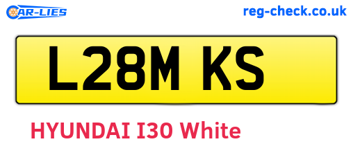 L28MKS are the vehicle registration plates.