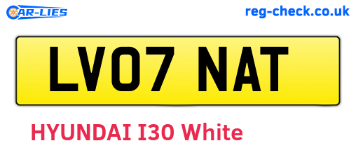 LV07NAT are the vehicle registration plates.