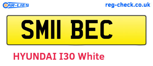 SM11BEC are the vehicle registration plates.