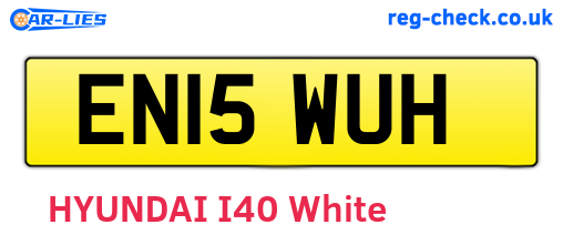 EN15WUH are the vehicle registration plates.