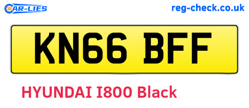 KN66BFF are the vehicle registration plates.