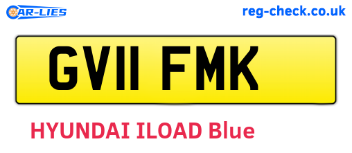 GV11FMK are the vehicle registration plates.