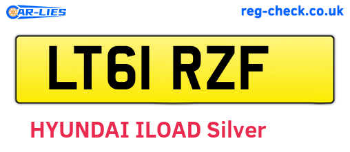 LT61RZF are the vehicle registration plates.