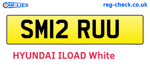 SM12RUU are the vehicle registration plates.