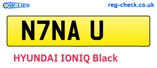 N7NAU are the vehicle registration plates.