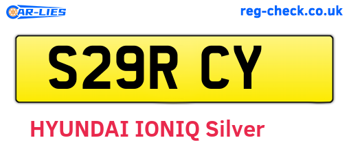 S29RCY are the vehicle registration plates.