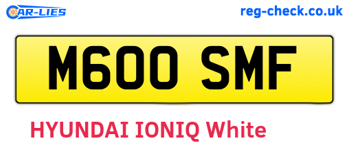 M600SMF are the vehicle registration plates.