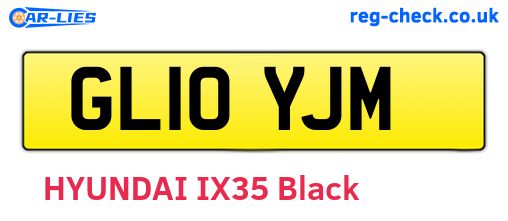 GL10YJM are the vehicle registration plates.