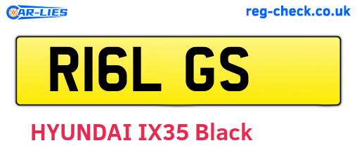 R16LGS are the vehicle registration plates.