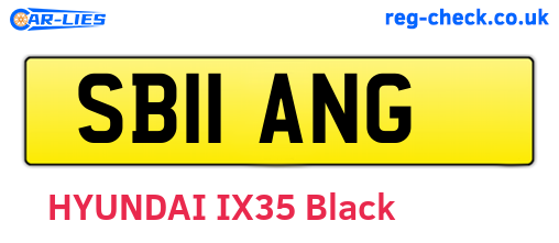 SB11ANG are the vehicle registration plates.