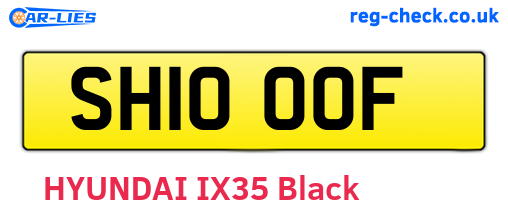 SH10OOF are the vehicle registration plates.